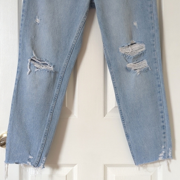 We The Free Blossom Rigid Light Wash High Waisted Button Fly Skinny Jeans 28 - Picture 3 of 15